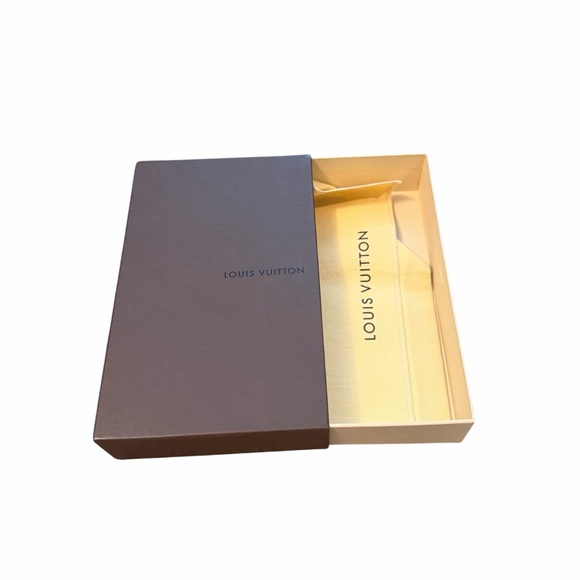 Louis Vuitton Handbags - Louis Vuitton Brown Pull Out Drawer Box with long wallet LV Dust Bag